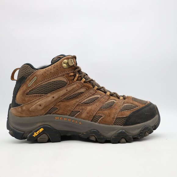 Merrell Moab 3 Mid Waterproof Hiking Boots Men's Size 8.5 W Earth J035839W - Picture 1 of 10